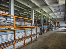 Shelving, control panels, and associated metal components