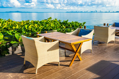 Outdoor furniture and metal fixtures